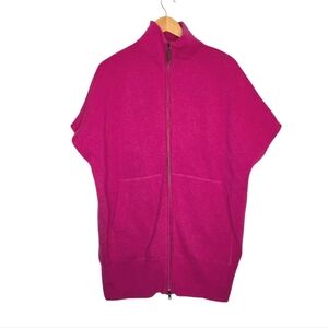 Marc Cain Wool/Cashmere Blend Poncho Style Zip Up Sweater Size 12